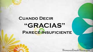 cuando decir gracias